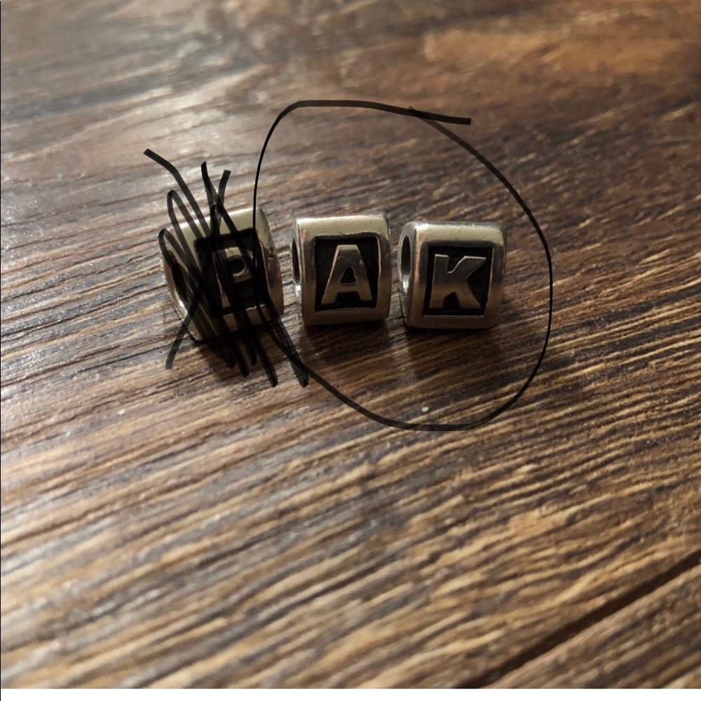 Pandora A & K charm lot